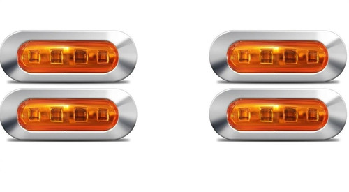Fanalini led giallo 12v - 4,