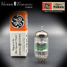 12AT7 ECC81 GE NOS NIB ?AMPLITREX Tested Tube Gray Plates Halo Getter USA