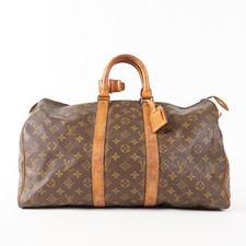 Borsa Louis Vuitton Keepall 50 M41426 Monogram Boston marrone vintage 11E032640027