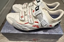 SIDI SCARPE LASER CARBON WHITE TAGLIA 44,5 SCARPE CICLISMO STRADA NUOVE 