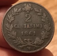 Moneta 2 Centesimi 1861