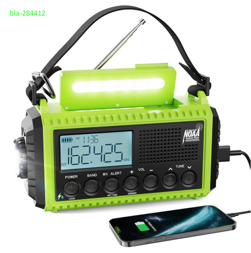 Radio meteo emergenza 5000mah - radio,