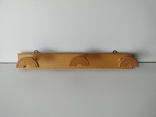 Antico Attaccapanni  Appendiabi Tipo Ministeriale In Legno 53x 7cm