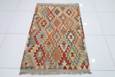 Tappeto Kilim di lana fatto a