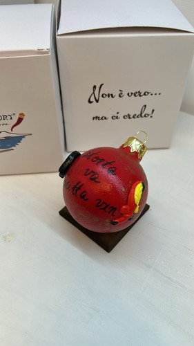 Palla natale rossa - palla, con