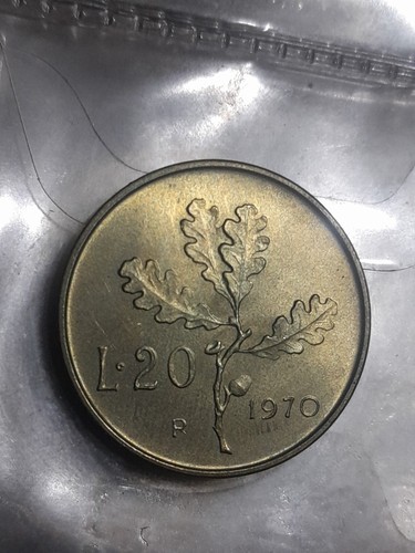 Italia lire 1970 quercia - 20,