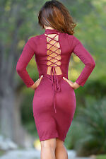 Abito aperto scollo stringhe