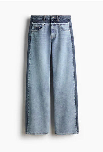 Jeans bicolore stella - jeans,