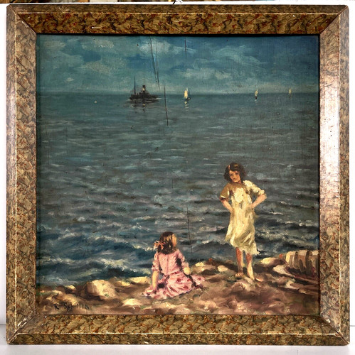 Antico quadro dipinto - quadro,