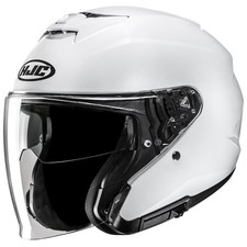 Casco jet HJC i31 Solid Pearl White casco moto scooter Pinlock-Ready...