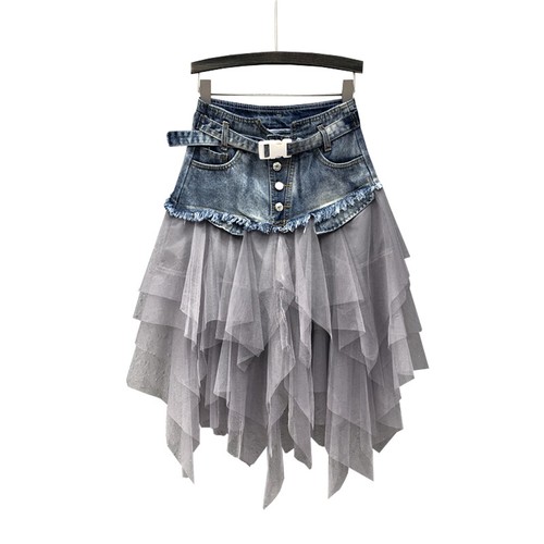 Nuova gonna donna - denim, maglia
