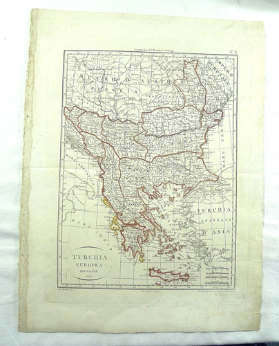 Antica mappa carta geografica - antica,