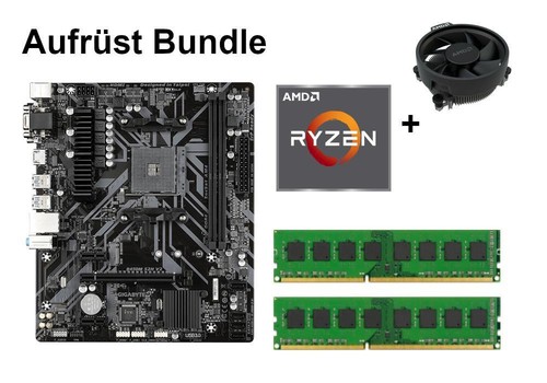 Bundle gigabyte b450m s2h - bundle,
