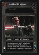 Darth Maul With Lightsaber - FOIL - Tournament Foil - Star Wars CCG