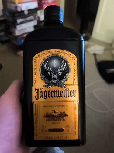 Empty jägermeister bottle - empty,