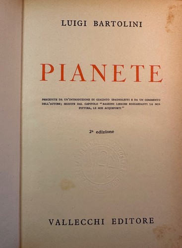 Luigi bartolini pianete - bartolini,,
