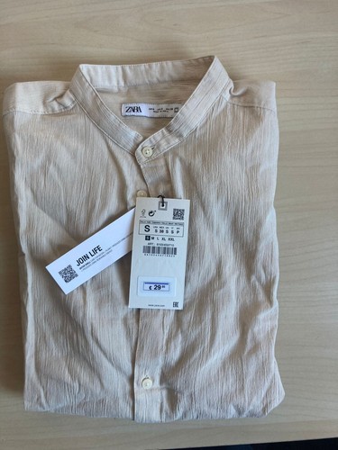 Camicia coreana beige zara - beige,