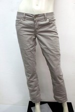 Liu Jo Donna Pantalone Taglia 44 Jeans Beige Pant Pants Regular Logo Woman