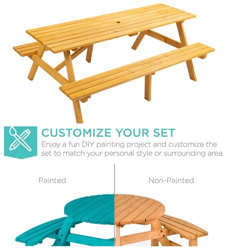 Tavolo picnic legno per - in,
