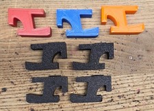 4 cerniere (2 set!) per Doppio Giradischi Parapolvere United Audio 1209, 1210, 1211..