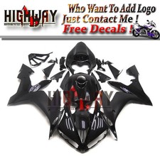 Pannello carene carrozzeria ABS motore adatto per Yamaha YZF R1 2004-2006 nero Carene
