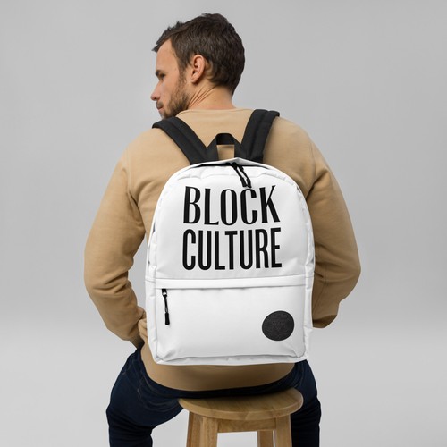 Zaino block culture - culture, bianco