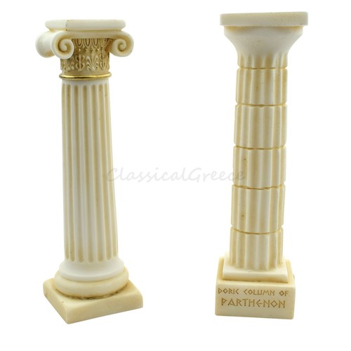Antica colonna greca dorica - , e