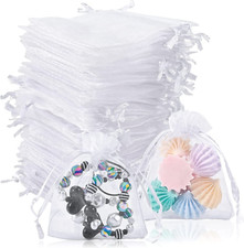 100 SACCHETTI ORGANZA BIANCHI