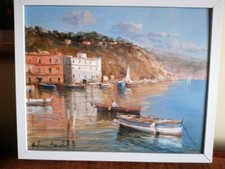 Olio su tavola dell'artista
