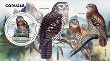 OWLS Birds of Prey Bird MNH