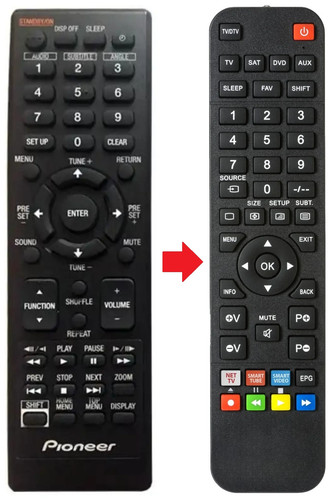 Telecomando adatto per pioneer - telecomando,
