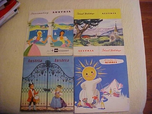 Austria travel booklets - travel, 1958
