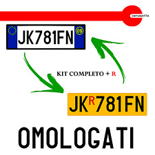 KIT LETTERE E NUMERI SERIE ADESIVA x TARGHE RIPETITRICE CARRELLI RIMORCHI + R