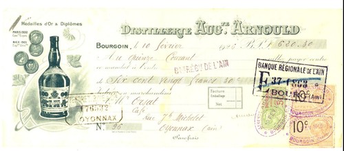 1926 bourgoin distillerie - bourgoin,