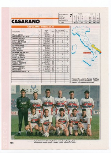 Casarano serie 1993 - casarano, c1/b