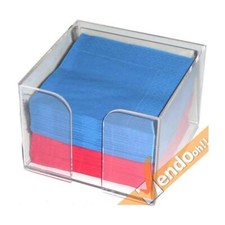 PORTA TOVAGLIOLI SALVIETTE DI CARTA DA BANCO IN PLEXI-GLASS GELATERIA PASTICCERI