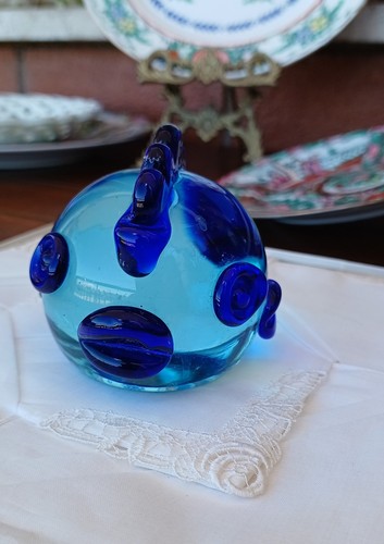 Murano fermacarte pesce palla - murano,