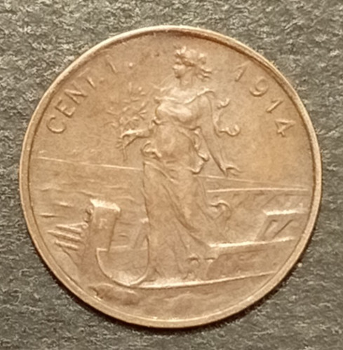 Centesimo lire prora 1914 - centesimo,