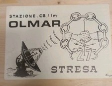 Cartolina Card STAZIONE CB 11m OLMAR STRESA