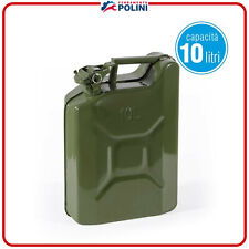TANICA TANICHE OMOLOGATA IN METALLO PER CARBURANTE BENZINA GASOLIO 10 LITRI 