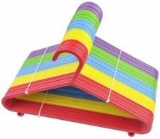 Confezione da 50 appendiabiti bambini cappotto multicolore bambini plastica bambino neonato