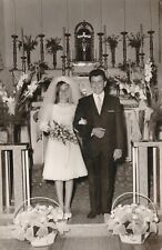 B -  Foto Photo Fotografia Anni 60 - Coppia Sposi Matrimonio Chiesa
