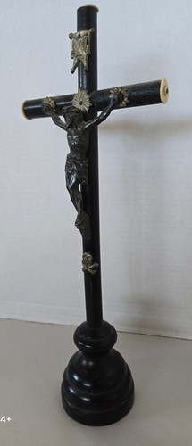 Antico crocifisso metallo - antico,
