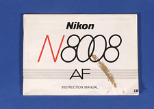 PRL) NIKON N8008 AF F801 MANUALE ISTRUZIONI INSTRUCTION MANUAL MODE EMPLOI