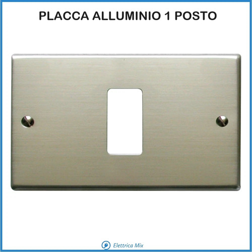 Placca posto alluminio - placca,