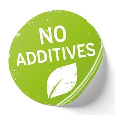 Adesivo "No additivi" verde 20