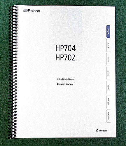 Roland hp704 hp702 owner - hp702, owner's