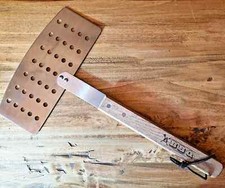 Griglia Paletta Forata Barbecue con Manico in Legno - Metallo - 40 cm x 23 cm