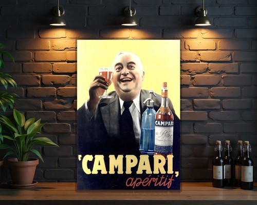 Insegna gialla campari - insegna,