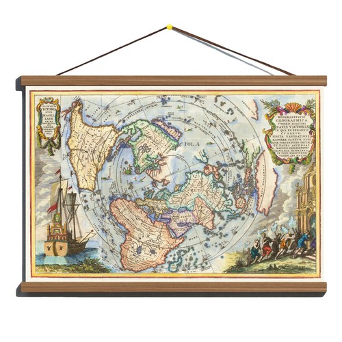 Antica mappa del vecchio - , mondo